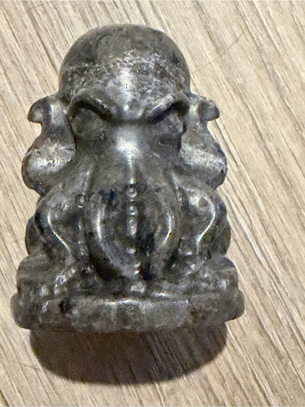Yooperlite Crystal Octopus Figurine UV Reactive